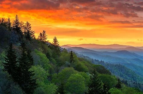 Great Smoky Mountains Fall Autumn Mountains Landscapes Love Four