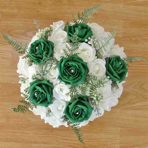 Emerald Green Artificial Flower Collection Artificial Wedding Flowers