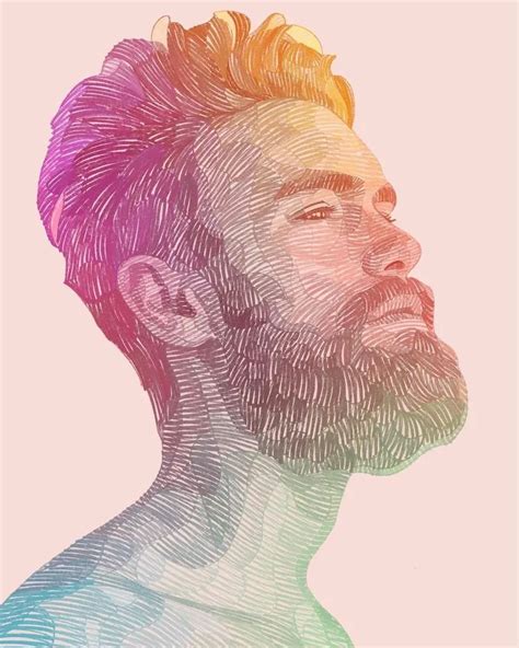 Des Portraits En Couches Et Lignes De Couleurs Par Lui Ferreyra