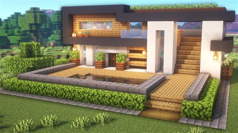 Minecraft Casa Perfecta Para Survival Casa Moderna De Hormigón