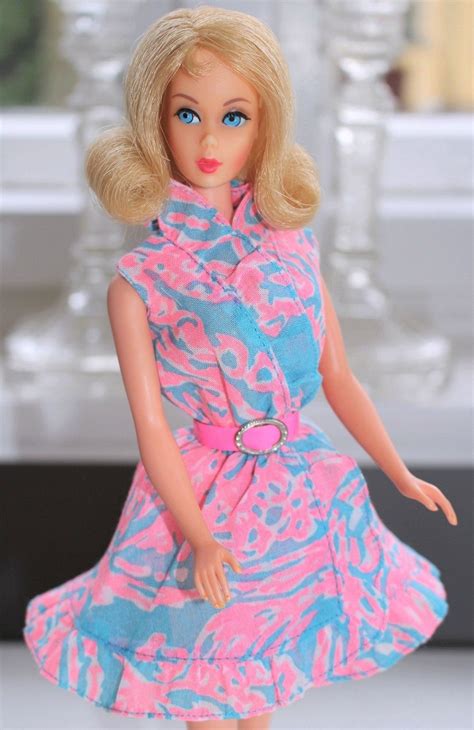 Marlo Flip Barbie 1969 In Ruffles N Swirles From 1970 Vintage
