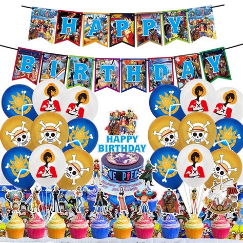 Buy 33pcs One Piece Birthday Party Supplies One Piece Birthday Party