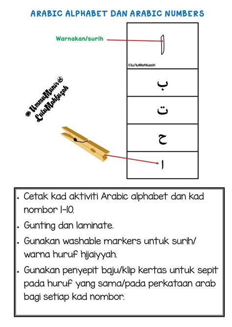 Latihan Nombor Bahasa Arab Kitpramenulis