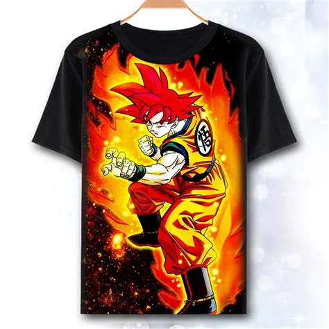 New Cool Dragon Ball Z T Shirt Anime Son Goku Saiyan Men T Shirt Cotton Summer Loose Women Tees