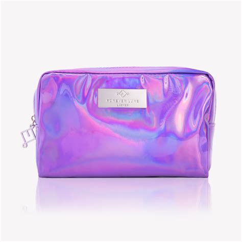 Purple Holographic Makeup Bag Forever Luxe Lashes