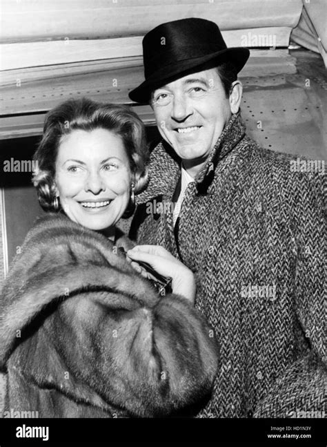 John Payne Right And His Third Wife Alexandra Payne En Route To Los