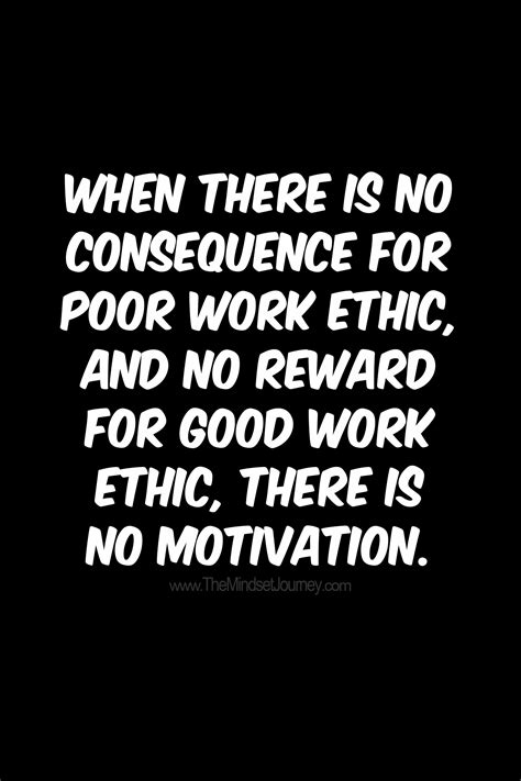 Consequence For Poor Work Ethic The Mindset Journey Work Ethic