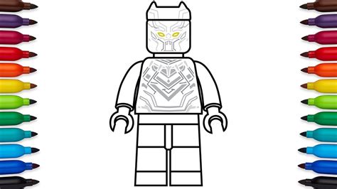How To Draw Lego Black Panther From Captain America Civil War Youtube