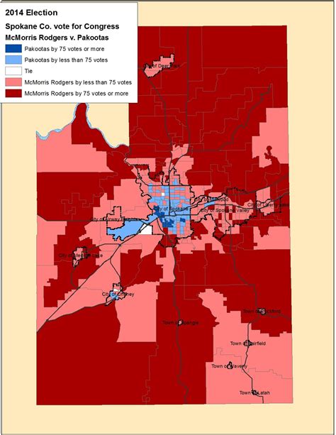 Mapping The Vote Spokane County Votes For Congress The Spokesman Review