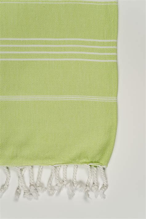 Sultan Peshtemal Turkish Towel Lime Green Freshwater Towel Co
