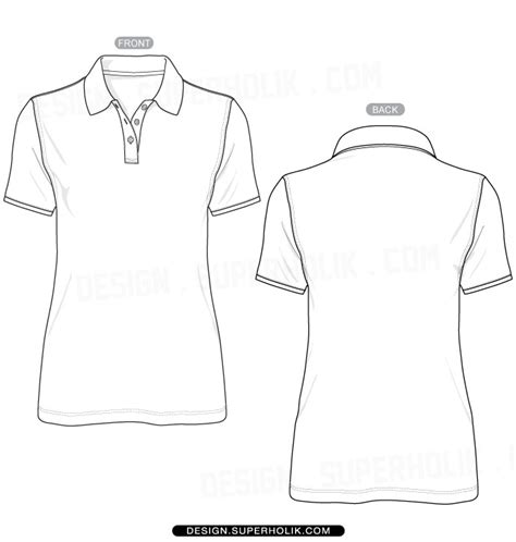 Womens Polo Shirt Template