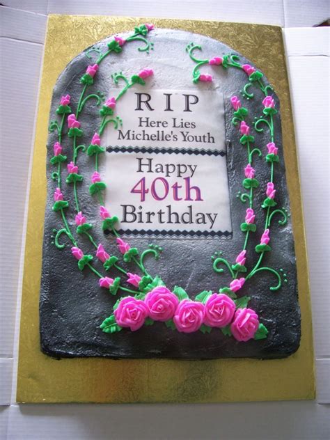 Home 40th birthday sayingsquotations birthday birthday quotes for women. Tombstone Cake on Cake Central | Over the hill cakes ...