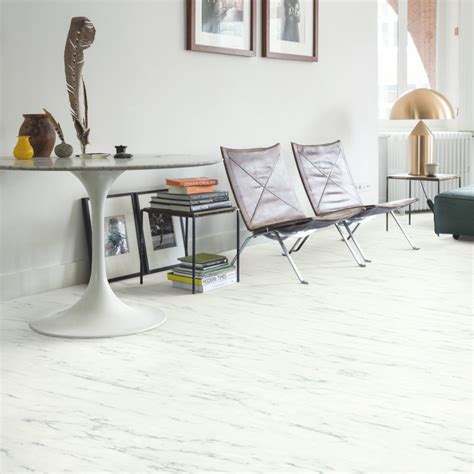 Marble Carrara White Ambient Click Luxury Vinyl 1300 X 320 Mm Tiles