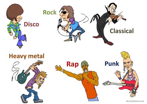 Music Genres And Vocabulary General English Esl Powerpoints