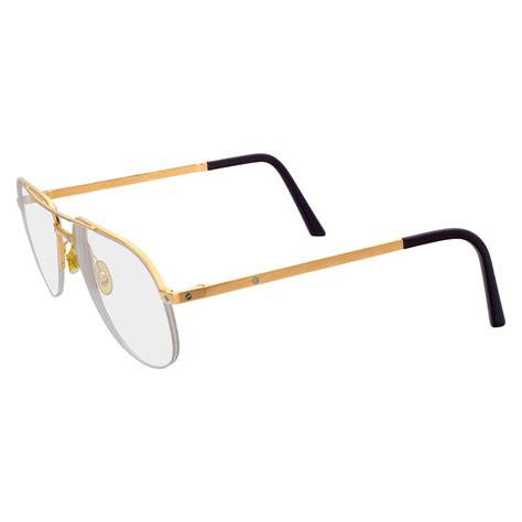 Cartier Glasses In Gold Plated Frame Ebay