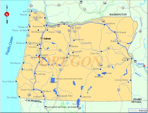 Oregon Map Listings United States