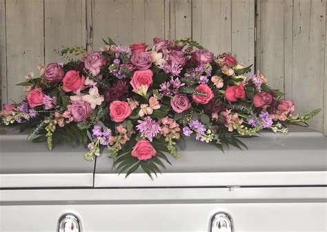 Lavender Tribute Casket Spray In Waldorf Md Country Florist