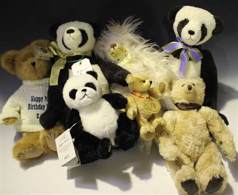 A Small Collection Of Modern Collectors Teddy Bears And Pandas