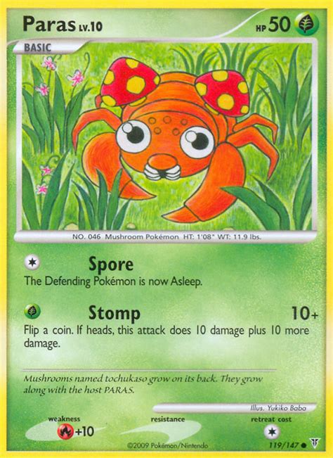 Paras Pokémon Myp Cards