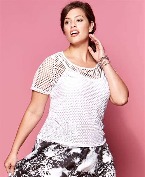 Inc International Concepts Plus Size Short Sleeve Mesh Top In White Lyst