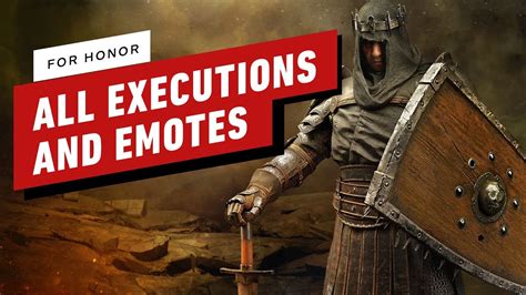 For Honor Every Black Prior Execution And Emote Youtube