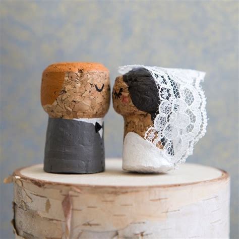 That is where creative cork boards come into play. You HAVE To See These DIY, Painted Champagne Cork Bride ...