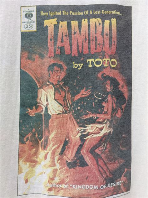 Vintage 1995 Toto Tambu Tour T Shirt American Rock Pop Jazz Etsy