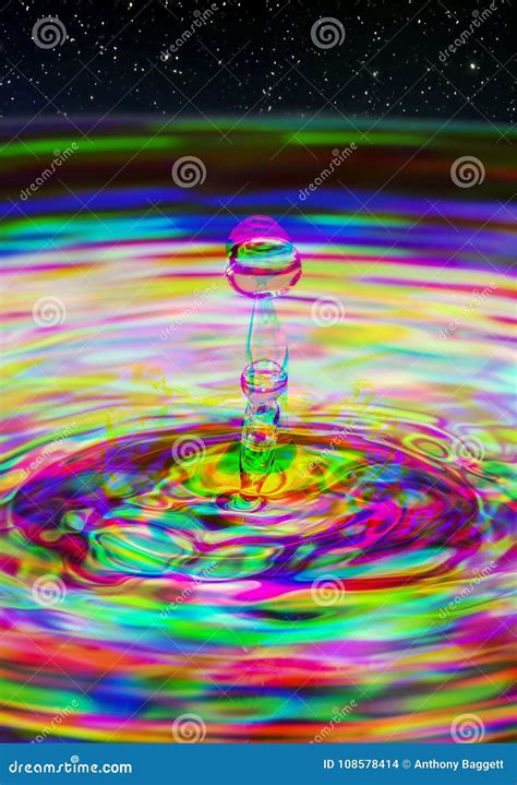 Water Droplet Harris Shutter Effect Stock Photo Image Of Reflection