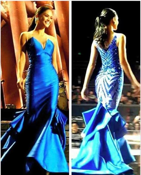 Pia Wurtzbachs Royal Blue Gown Draws Inspiration From Countrys Natural Wonders Inquirer