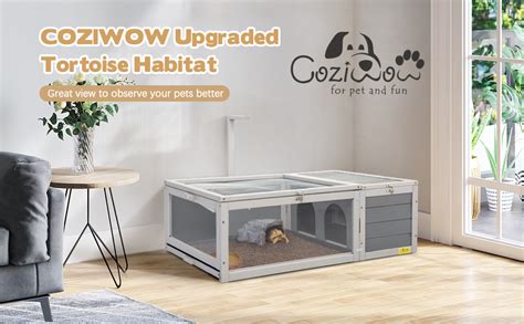 Upgraded Wood Tortoise Habitat Enclosure Coziwow