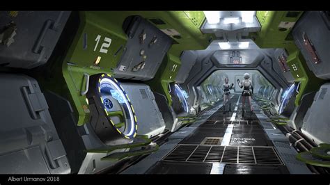 Mars Station Corridor 01 By Kurobot On Deviantart Artofit
