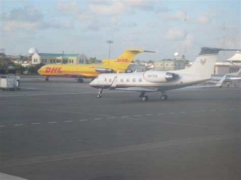 Eugene Melnyk's Plane with Sens Logo at Grantley Adams Air ...