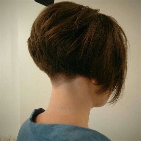 A Short Bob Haircut With A Buzzed Nape By Aleksandrgriva Bob