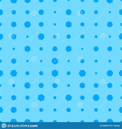 Blue Halftone Seamless Geometric Pattern Infinity Abstract Honeycomb Geometrical Background
