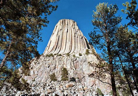 Devils Tower Legends Surround Giant Rock Buttes Formation Us News