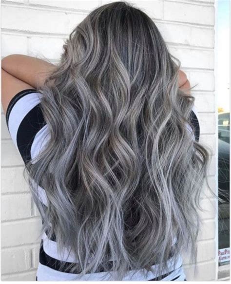 20 Brunette Hair With Silver Highlights Fashion Style