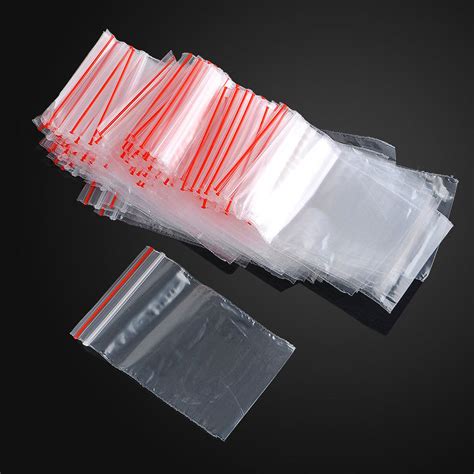 1000x Various Size Zip Lock Plastic Zipper Clear Bags Jewelry Package