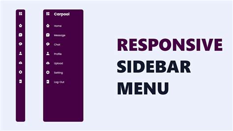 Responsive Sidebar Menu Using Html Css And Javascript Responsive Dashboard Sidebar Menu