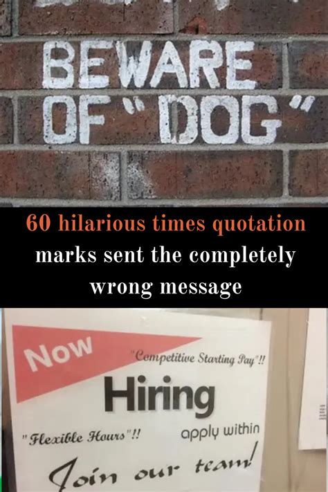 60 Hilarious Times Quotation Marks Sent The Completely Wrong Message