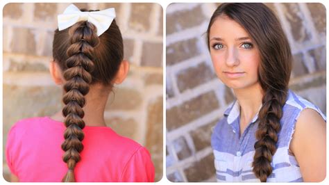 Girls can always feel attractive and confident with a good hairstyle. Pull-Through Braid | Easy Hairstyles | Cute Girls Hairstyles
