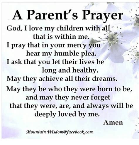 A Parents Prayer God I Love My Children With All That Is