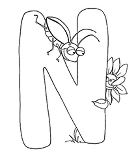Coloring Pages Stunning Letter N Coloring Page Letter N 782