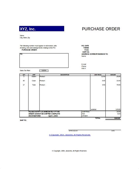 14 Purchase Order Template Docs Word Free And Premium Templates