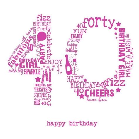 Ad3278a 40th Female Pink 40th Birthday Quotes Happy 40th Birthday