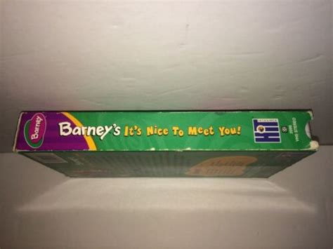 Barneys Its Nice To Meet You Rare Vhs Not On Us Dvd 2003 Pbs Kids