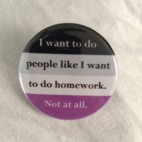 Funny Asexual Button Magnet Etsy