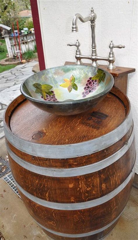 Diy Wine Barrel Outdoor Sink Your Projectsobn