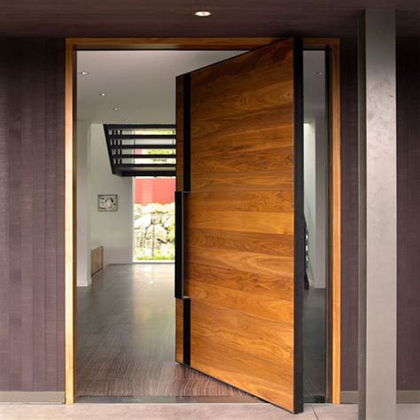 China Us Villa Main Entry Door Modern Design Pivot Wood Doors China