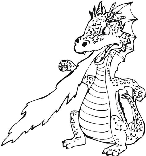 Fire Dragon Coloring Pages For Adults Printable Coloring Pages