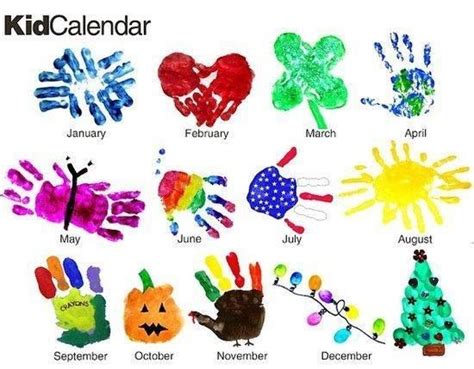 Kids Handprint Ideas For Every Month Of The Year Handprint Crafts